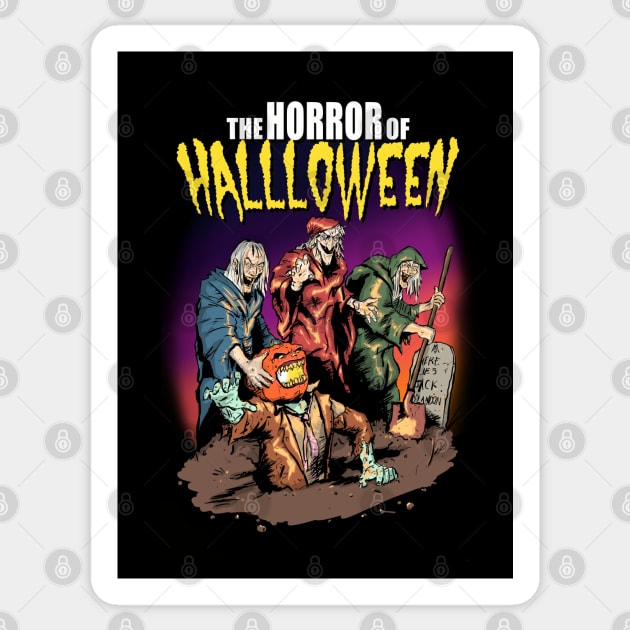 The HORROR of HALLOWEEN Sticker by PickledGenius